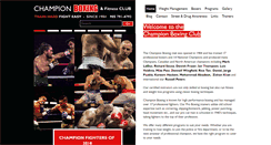 Desktop Screenshot of championboxingclub.com