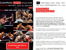 Tablet Screenshot of championboxingclub.com